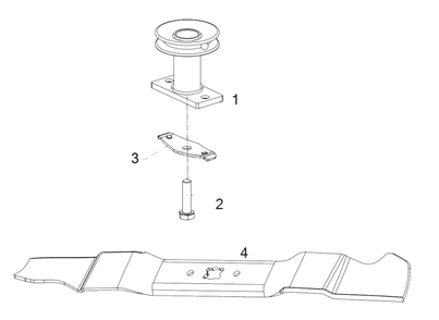Blade Diagram and Parts List for 12AVB2M5345 2018 Yard Machines Lawn Mower